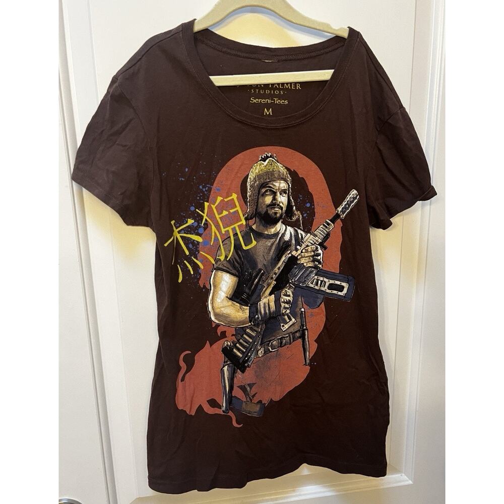 FIREFLY Womens T Shirt Medium JAYNE Graphic Print Sci Fi TV Jason Palmer Studios